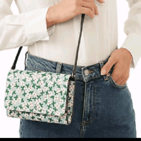 New KATE SPADE Laurel Way Greer Crossbody Aphrodite Green Multi Floral N… - Picture 2 of 3